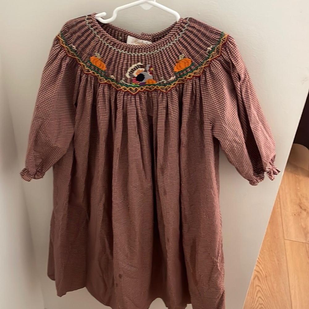 Thanksgiving smocked dress